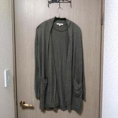 ユニクロ UNIQLO サマー カーディガン ロング カーキ　M　レディース
