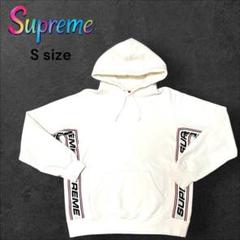 SUPREME シュプリーム フーディパーカー ホワイト 白 サイドロゴ S