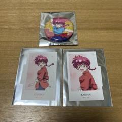 らんま1/2 グリッター缶バッジ　季節の歩み　イラストカード