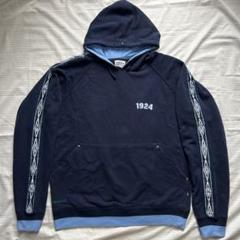 90s UMBRO スウェット 紺タグ フードスウェット バイカラー L