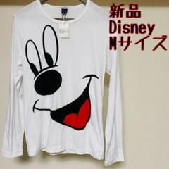 希少　新品　Disney ディズニー　長袖　Tシャツ　ロンT カットソー　M