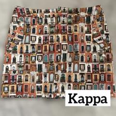 【美品】KAPPA カッパ ゴルフ 総柄 スカート オレンジ系　夏【最終値下げ】