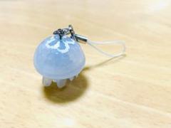 クラゲ型ストラップ 透明水色