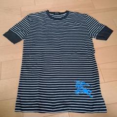BURBERRY BLACK LABEL ストライプ Tシャツ 2　160　M