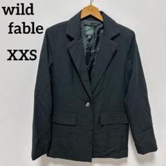 ワイルドフェイブルwild fableブラック テーラードジャケット 【XXS】