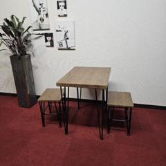 東京23区内送料無料ブラウンカウンターテーブルセット