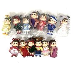 不二家　ペコちゃん　マスコットキーホルダー　13個　まとめ売り