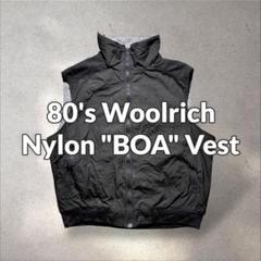 80sUSA製WOOLRICH TETON裏ボアナイロンベストシェルドシンチラ