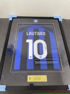 怪魚様用　インテル ラウタロ 直筆サイン入り ユニフォーム 額 怪魚様用インテル ラウタロ 直筆サイン入り ユニフォーム 額