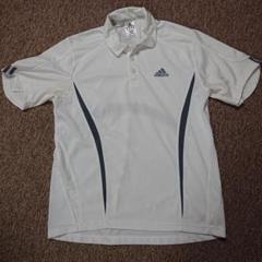 adidas アディダス 白 スポーツシャツ