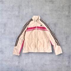 adidas ピンクライン トラックジャケットClimalite レディースMのサムネイル