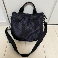 コンバース　ナイロン巾着ショルダートート　ブラック 黒