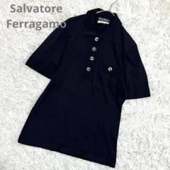 【美品·未使用品】フェラガモのコットンポロシャツ(半袖) ガンチーニ刺繍 楽天市場】Ferragamo フェラガモ（ポロシャツ｜トップス