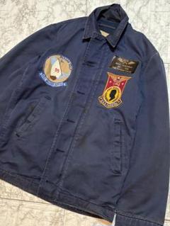 希少 USN 50〜60’s ユーティリティ ジャケット ネイビー 34(SS) 希少 USN 50〜60's ユーティリティ ジャケット ネイビー 34(SS