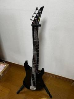 【在庫あり/即出荷可】 肉厚のレザーソフトケース】FERNANDES ベースギター 黒 当時6万 ベース