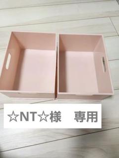ニトリ　Nインボックス(ピンク)　横型ハーフサイズ