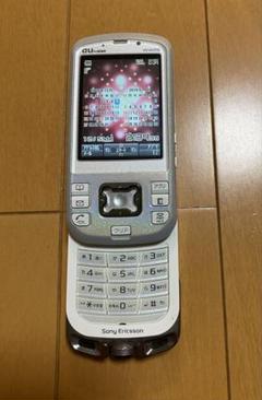 Sony au ガラケー Ericsson W42S ホワイト ☆ジャンク品☆au W42S プリズムホワイト☆携帯電話 ソニー