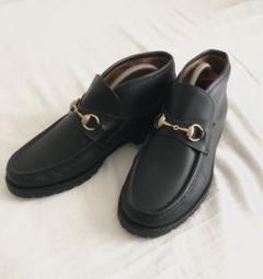 未使用級✨GUCCI グッチ　0067 114 ホースビット　チャッカブーツ　黒 GUCCI グッチ 114 0067 ホースビット レザー チャッカ ブーツ