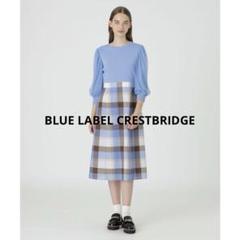 美品 ブルーレーベルクレストブリッジ ドッキング ワンピース