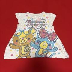 カラフルなクマと猫のTシャツ　120cm