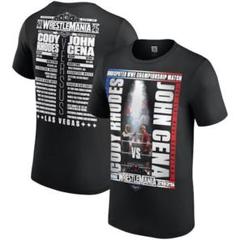 【新品・未使用】WWEレッスルマニアジョン・シナvsコーディ・ローズ 記念シャツ