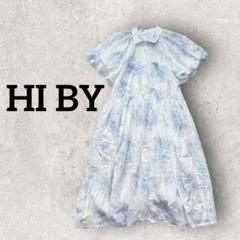 HI BY 韓国ファッション ワンピース 花柄 コットン100 (F) ホワイト