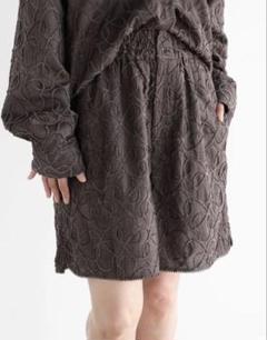 【新品未使用】vin チャコールグレー　ジャガードショートパンツ　JILKYのサムネイル