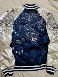 日本 限定 虎 STUDIO HIRO サテン スカジャン unisex