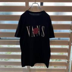 VANS ブラック Tシャツ バラプリント Mサイズ