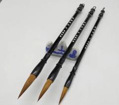 中国筆(5) 精品 三号紫毫書畫 揚州湖筆 山馬牌 老筆 大七紫三羊毫 特製 金鼎牌 蘇州湖筆 10本 中国 書道 書道筆