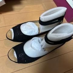 黒　24.5センチ　夏用サンダル　モードエジャコモ