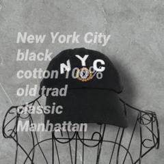 ニューイングランド　NYC CAP コットン100％　ブラック　ユニセックス