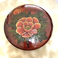 【美品 未使用】「母」 讃岐彫 讃岐膳 四方膳 36cm 5枚 （604B⑤） 天然木製漆塗 讃岐彫 刳り貫き盆 会席膳 5客セット - 生活骨董