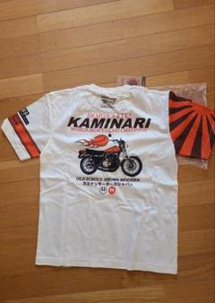 カミナリ エフ商会 半袖 Tシャツ オフホワイト FIRE BALL Z1