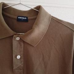 OLD UNIQLO ブラウン ポロシャツ Lサイズ