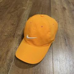 y2k 00s NIKEオレンジスウォッシュロゴワンポイントキャップc-boy