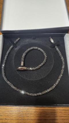 nezca ネズカ　ネックレス・ブレスレット　７ミリ　ブラッククリスタル m66871694525_1.jpg?1751754922