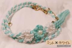 お花付きリード　ミント