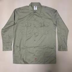 新品 ディッキーズ Dickies ワークシャツ 長袖 カーキ ベージュMのサムネイル