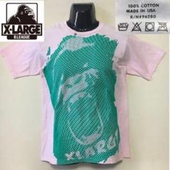 エクストララージ◆ビッグロゴTEE◆ピンク USA製 Mサイズ