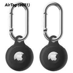 AirTag ケース 2個 アップル 保護 カバー 紛失防止 ブラック