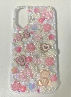 【新品】iPhone16 スマホケース デコ電 埋め込み ラブリー 姫ギャル