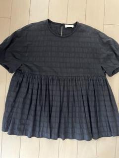 美品♡ ボーダーサッカー ペプラムブラウス Ballsey トゥモローランド 黒 Ballsey ボーダーサッカー ペプラムブラウス ブラック