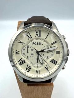 FOSSIL クロノグラフ FS4735 レザーベルト クォーツ A45