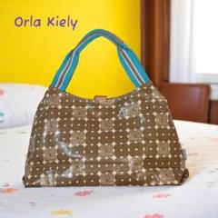 【美品】Orla Kiely オーラカイリー　双葉　ボタニカル　トートバッグ E5_86_99_E7_9C_9F_f80b1ed6-