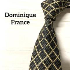 DominiqueFranceドミニクフランス ネクタイ　チェック　ブラウン系のサムネイル