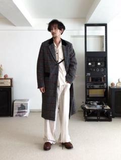 【SUNSEA】17AW check primaloft-coat
