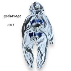 godsavage ゴッドサベージセットアップ上下セットSサイズスカイブルー 2025年最新】GOD savage セットアップの人気アイテム - メルカリ