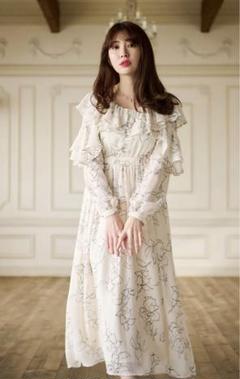 ワンピース herlipto Her lip to - herlipto チェリーワンピース ライトブルー 正規品