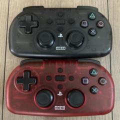 PS4 HORIワイヤレス　コントローラー クリアブラック　クリアレッド